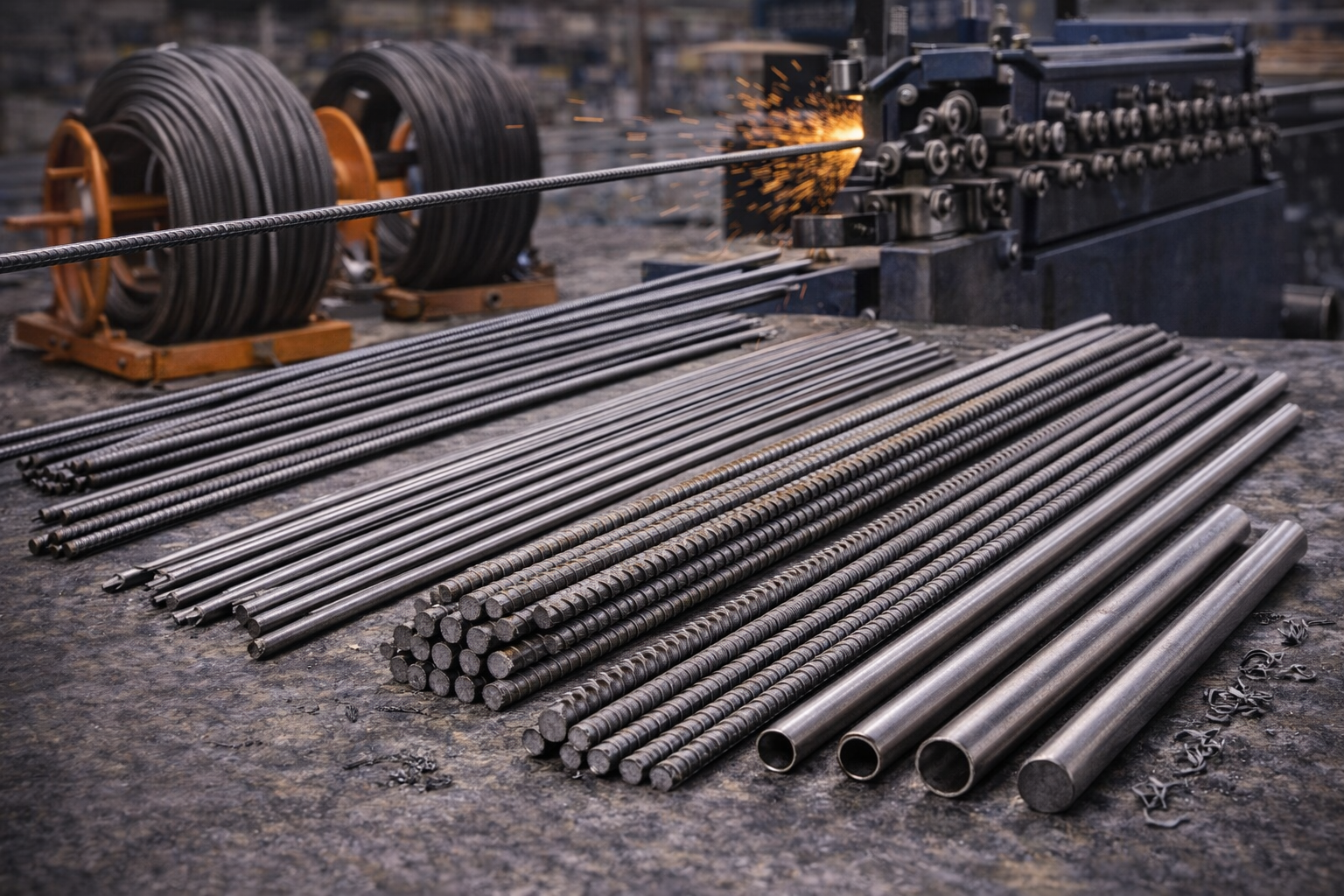 Размотка арматуры и катанки